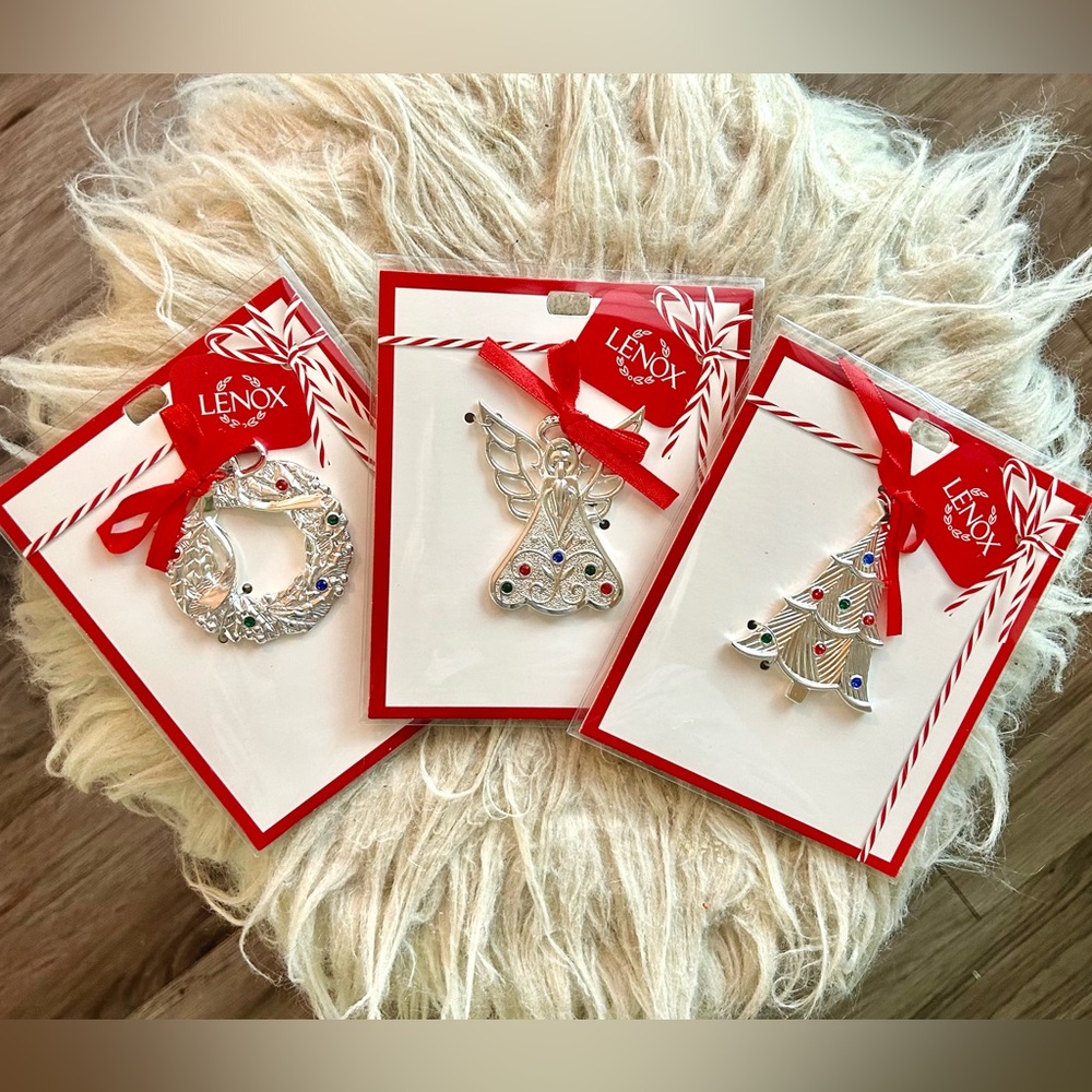Jeweled Charm Ornaments (Set Of 3)